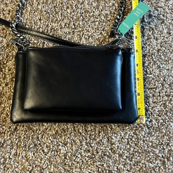 Maurice’s Black Crossbody Bag with Chain Strap NWT - Picture 9 of 9